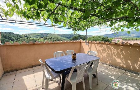 G&icirc;te n&deg;17003 Les Assions - Ard&egrave;che - Magnifique terrasse avec vue sur les C&eacute;vennes