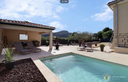 Maison indépendante avec piscine privée,pool house et terrain clos Gîte n°294720 Saint-Sauveur-de-Cruzières - Ardèche - Maison indépendante avec piscine privée,pool house et terrain clos