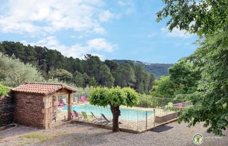 G&icirc;te n&deg;284704 Saint-Pierre-Saint-Jean - Ard&egrave;che - La piscine privative et son environnement !