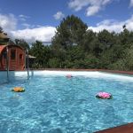la piscine et ses nénuphars + le sauna la piscine et ses nénuphars + le sauna